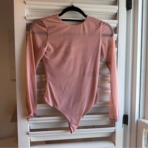 Alice and Olivia‎ nude / blush bodysuit